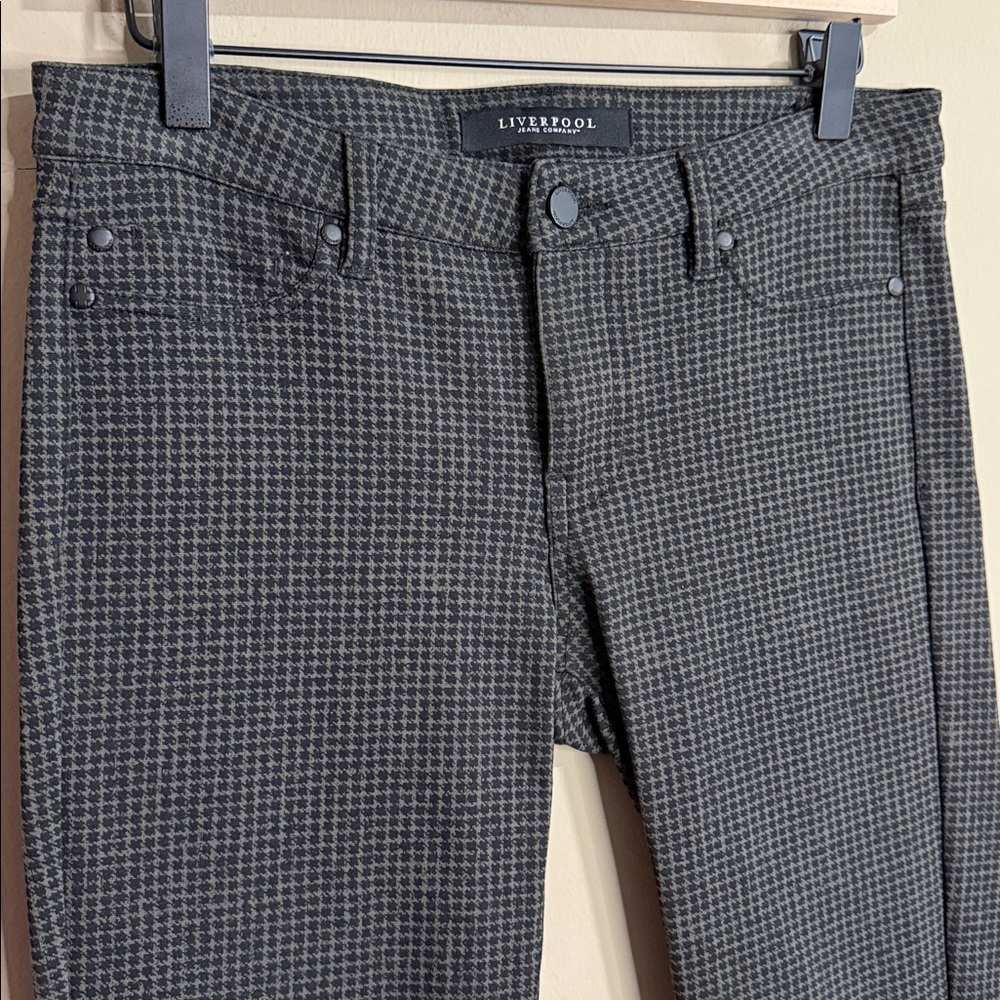 Liverpool Dark Houndstooth Patterned Trousers - image 2
